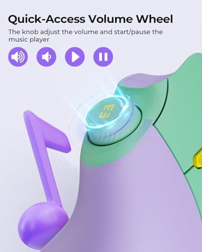 seenda Ergonomic Mouse Wireless, MOU-302 Bluetooth Vertical Mouse Rechargeable, Volume Knob, Silent Mice & 1000/1600/2400 DPI, 3 Multi-Device Connection for Windows/PC/Laptop/Mac/MacBook, Purple — view 4