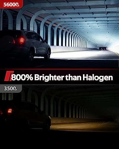 Torchbeam T6S 9005 9006 ledlights for car, Headlight Bulbs 96000 Lumens, High Performance Halogen Replacement, High Beam Low Beam Fog Light Bulbs, 2 Pack