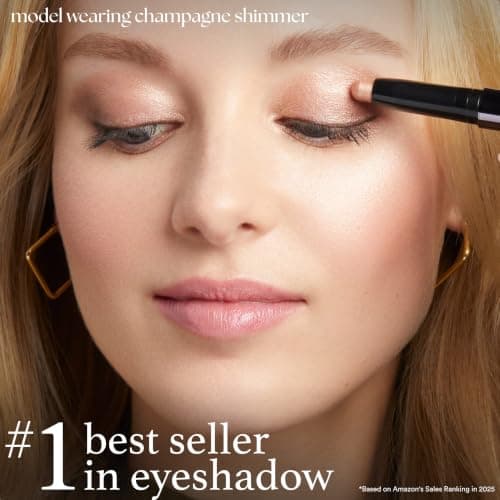 Julep Eyeshadow 101 Cream-to-Powder Waterproof Eyeshadow Stick – Champagne Shimmer – Long-Lasting, Buildable, Crease-Proof, Cruelty Free, Shimmer Finish with Built-In Smudger — view 2
