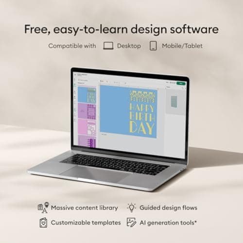Cricut Joy™ 2 Essential Bundle + Digital Content, Blue - Ultra-Compact Cutting Machine - Perfect for Making Cards, Stickers, Labels, & More - Includes Supplies for 35 Projects + Bonus Digital Content — view 6
