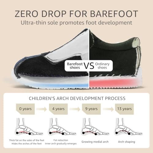 STQ KIDS Toddler Girls Barefoot Wide Toe Box Sneakers Casual Walking Tennis Shoes Soft Preschool Comfortable Running Durable Cute Water Pink Toddler Size 7 — view 3
