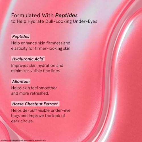 grace & stella Award Winning Under Eye Mask - Reduce Dark Circles, Puffy Eyes, Undereye Bags, Wrinkles - Gel Under Eye Patches - Small Birthday Gifts - Vegan Cruelty-Free (Pink, 6 Pairs) — view 3