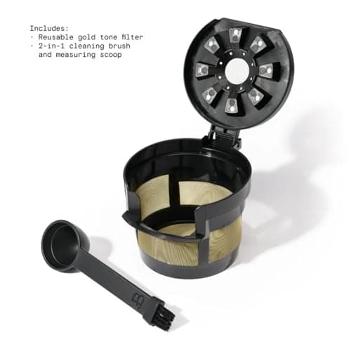 Programmable Single Serve Coffee Maker with Integrated Burr Grinder, Touch Controls, Fresh Custom Brew, Compact Design, Easy to Use — view 5