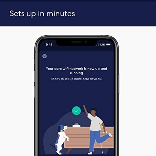 Amazon eero 6 mesh wifi add-on extender - Add up to 1,500 sq. ft. of Wi-Fi 6 coverage. Required eero mesh wifi system not included — view 4