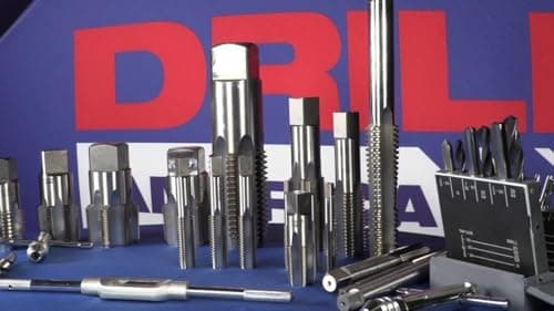Drill America DWT54455 Qualtech High-Speed Steel Hand Threading Tap, Uncoated (Bright) Finish, Round with Square End Shank, Bottom Chamfer, 1/4"-20" Size — view 7