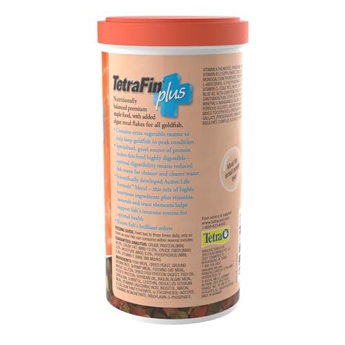TetraFin Plus Goldfish Flakes Balanced Diet With Algae To Promote Health, 7.06 oz — view 4