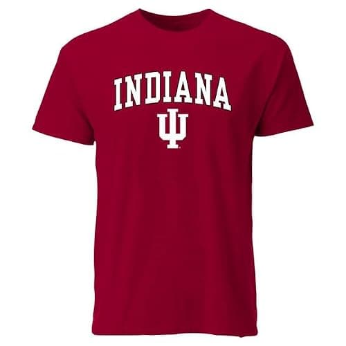 Barnesmith Indiana University IU Hoosiers Short-Sleeve T-Shirt, Spirit, Red, Small