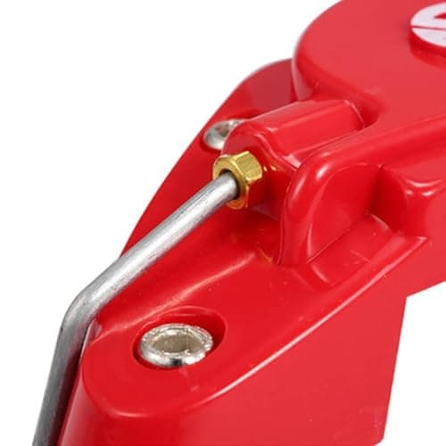 Caliper Cover, 2 Pairs Brake Caliper Covers, Red Style Front & Rear Covers, High Precision Car Disc Brake Protector for Wheel Hub — view 2