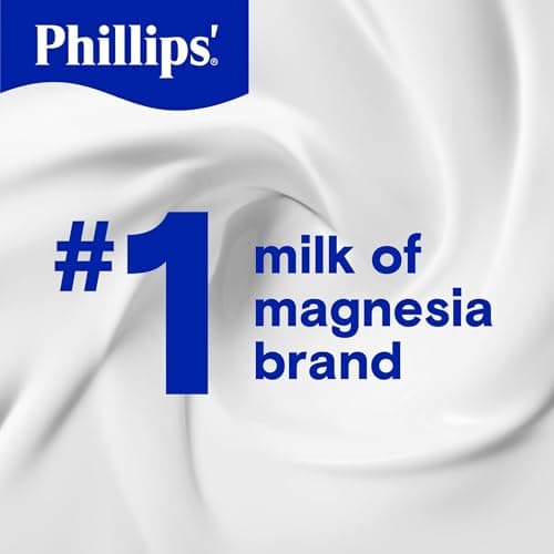 Phillips’ Milk of Magnesia Liquid Laxative, Wild Cherry Flavor, Stimulant Free, Cramp Free Relief of Occasional Constipation*, Effective in 30 minutes - 6 hours, #1 Milk of Magnesia Brand, 26 oz — view 4
