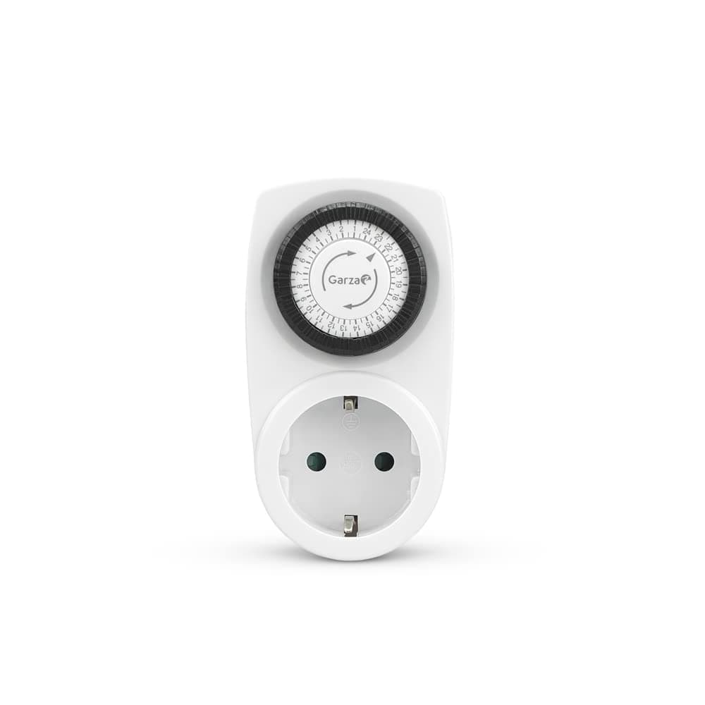 Garza - Temporizador analógico para interiores, juego de 2, enchufe programable, temporizador diario (24 h), máximo 3680 W, 16 a/ 230 V/50 Hz, blanco — view 4