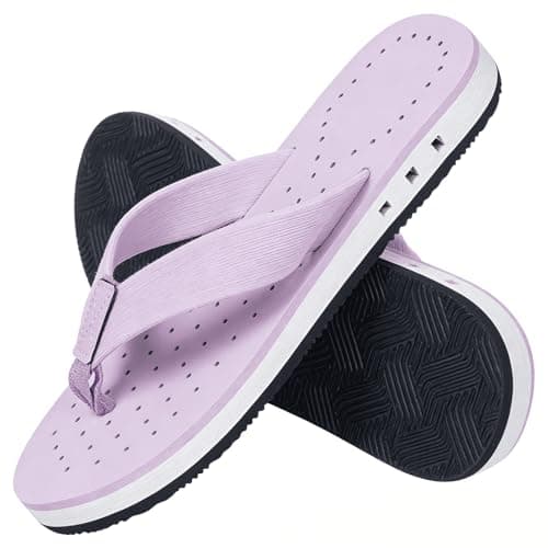 KVbabby Kids Comfortable Flip Flops,Purple,1 Big Kid — view 5