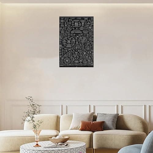 The Great Awakening Map Poster Canvas Print – Cosmic & Spiritual Journey Design for Home Décor 30x40-Unframed — view 2
