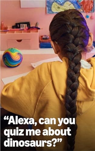 Amazon Echo Dot Kids (newest model), Smart speaker to enjoy age-appropriate audiobooks, interactive games and Alexa+ experiences to create and learn, Owl design — view 3