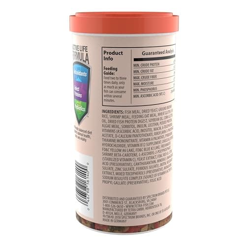 TetraFin Goldfish Flakes 7.06 Ounces, Balanced Diet Fish Food