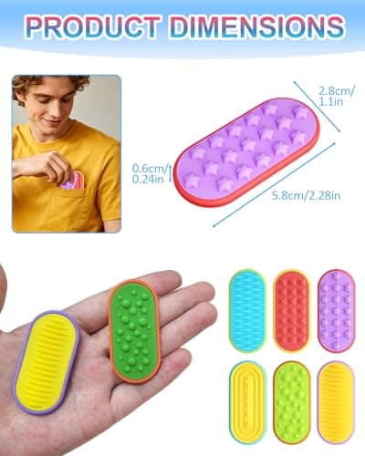 Magnetic Fidget Sliders for Adults - Silicone Stress Relief Desk Toy — view 2
