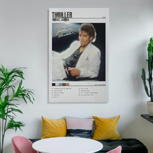 Thriller Album Poster MICHAEL JACKSON'S Cover Artistic Poster 08x12inch(20x30cm) — view 5