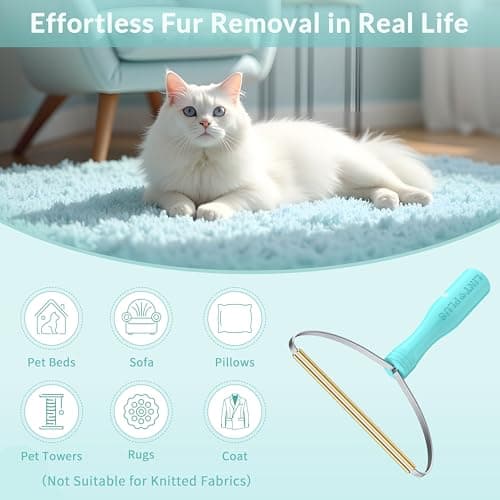 2Pack(Blue,Green) LINTPLUS Pet Hair Remover Carpet & Deep Cleaner Pro Pet Hair by LINTPLUS,Special Pet Hair Multi Fabric Edge and Carpet Brush for Couch, Pet Towers and Rugs