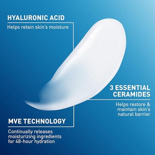 CeraVe Daily Moisturizing Lotion for Dry Skin, Body Lotion & Face Moisturizer with Hyaluronic Acid and Ceramides, Daily Moisturizer, Fragrance Free, Oil-Free, 19 Ounce — view 2