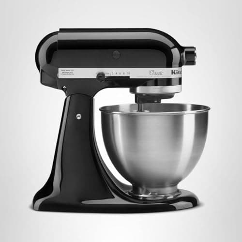 KitchenAid Classic Series 4.5 Quart Tilt-Head Stand Mixer K45SS, Onyx Black — view 6
