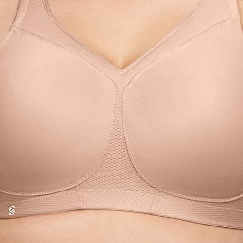 Glamorise Women's Full Figure Sports Bra, Cafe, 40 G Brown — view 2