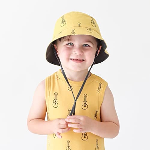 Parade Organic Tank Rompers - Signature Prints Yellow Ukuleles 3-6 Months — view 3