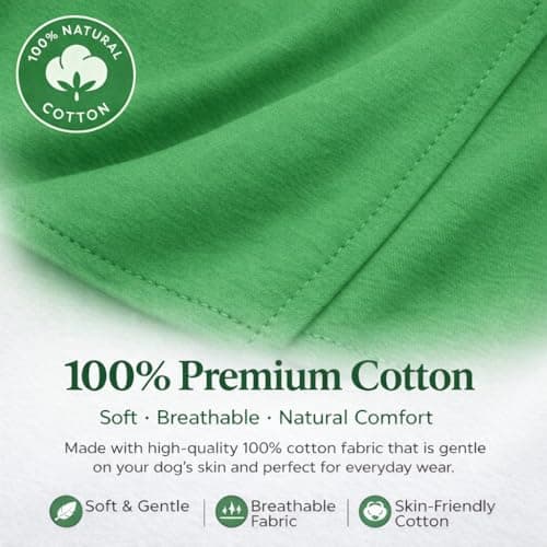 Lovelonglong Pet Clothing Dog Costumes Basic Blank T-Shirt Tee Shirts for Medium Small Dogs Green XL