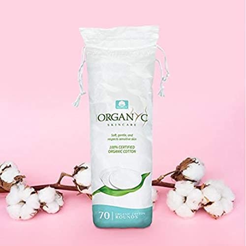 Organyc - 100% Organic Cotton Rounds Chemical Free, For Sensitive Skin (70 Count) - Daily Cosmetics. Beauty and Personal Care — view 2