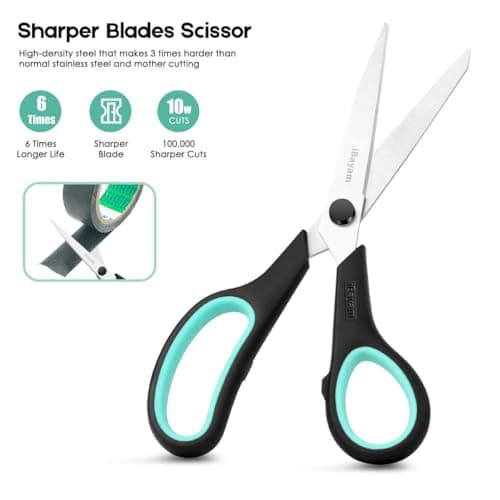 iBayam 8.5" Heavy Duty Scissors All Purpose for Office School Crafts Sewing — view 2