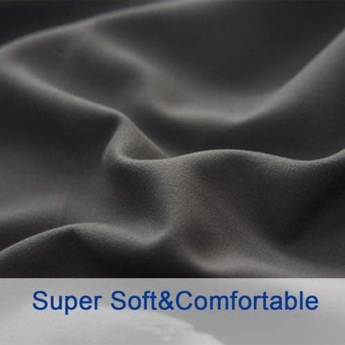 SONORO KATE Bed Sheet Set Super Soft Microfiber 1800 Series Luxury Egyptian Sheets 16-Inch Deep Pocket Wrinkle and Hypoallergenic-4 Piece(Queen Dark Grey) — view 4
