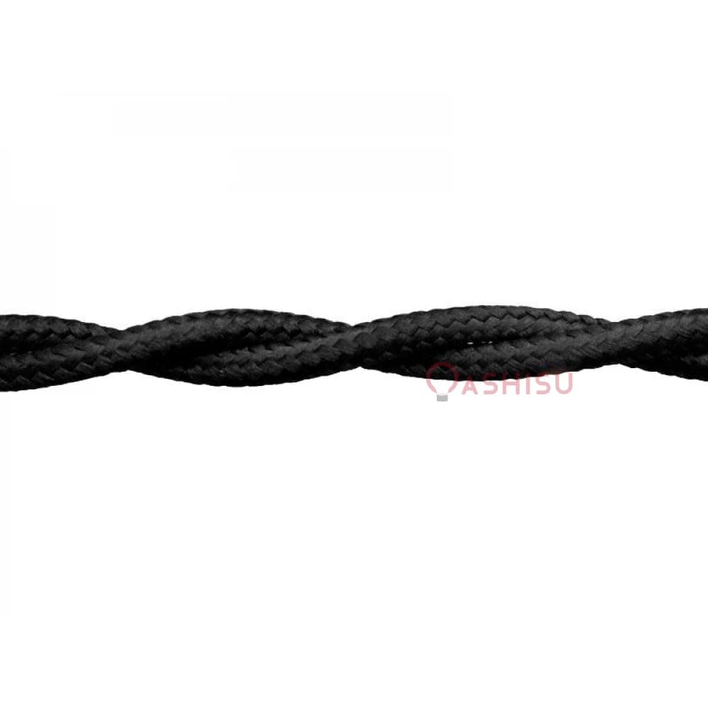 Cable trenzado vintage negro 3m, 2 x 0,75 mm² con cable textil para luces de techo, iluminación – Estilo clásico DIY DIY — view 4