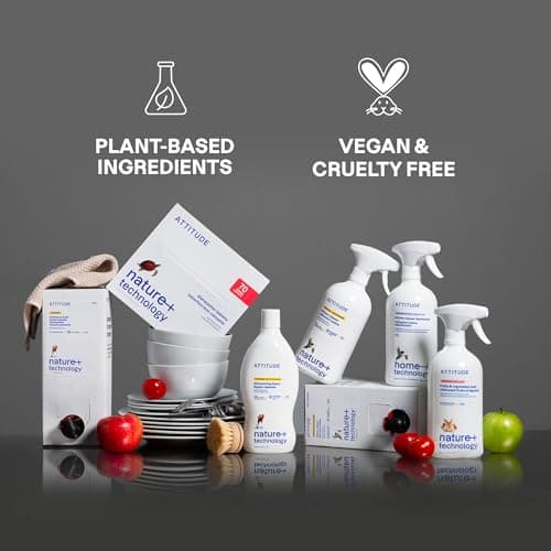 ATTITUDE Kitchen Disinfectant Cleaner, Kills 99.99% of Germs & Viruses, Plant-Based & Vegan, Made in Canada, Lavender & Thyme Scent, 800 mL — view 5