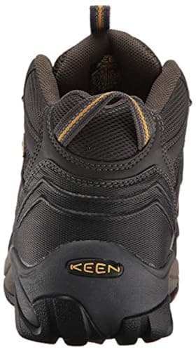 KEEN Utility Men’s CSA Lansing Mid Steel Toe Waterproof Work Boots Construction Boot, Raven/Tawny Olive, 11 2E (Wide) US — view 3