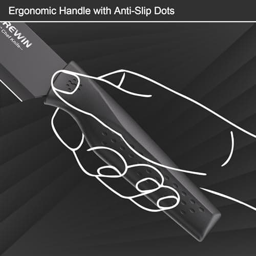 Brewin Knife Set, Kitchen Knife Set, Knives Set for Kitchen, Universal Knife Block, Utility Knife Block Set, New Home Essentials, Apartment Essentials, Dishwasher Safe — view 3