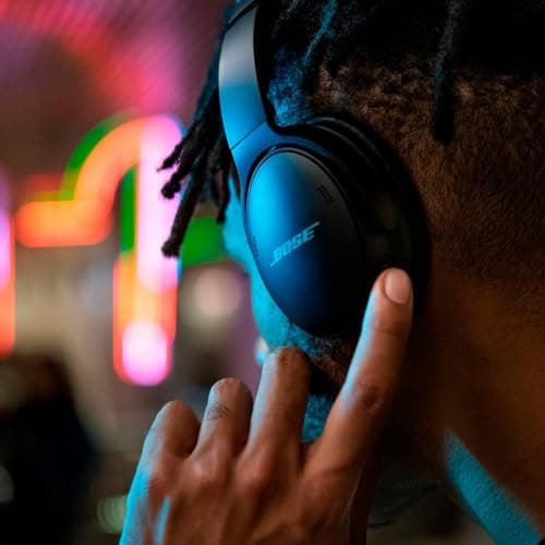 Bose QuietComfort 45 Bluetooth Wireless Noise Cancelling Headphones - Triple Black (Renewed) — view 5