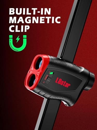 Range Finder Golf, L8star Golf Rangefinder with Slope Switch, Slope Golf Range Finders-Slope Compensation, Flag Lock with Pulse Vibration,1300 Yards High Precision Golf Gifts Accessories for Men