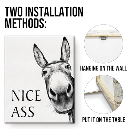 Bathroom Wall Art Vintage Funny Wall Art for Home Decor Bathroom 8x10 Inches — view 2
