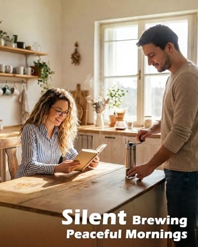 Manual Coffee Grinder with 40 Adjustable Grind Settings With Ceramic Conical Burr,Handheld Grinder with Handle Crank, Portable Hand Coffee Mill with 35g Capacity,Espresso,Pour Over,French Press — view 5