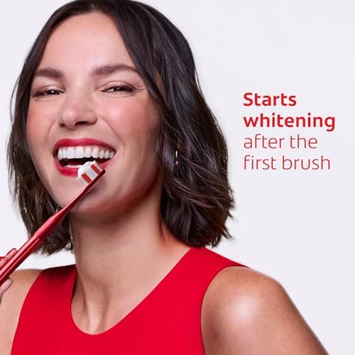 Colgate Optic White Advanced Hydrogen Peroxide Toothpaste, Teeth Whitening Toothpaste Pack, Enamel-Safe Formula, Helps Remove Tea, Coffee, and Wine Stains, Sparkling White, 3 Pack, 3.2 oz — view 4