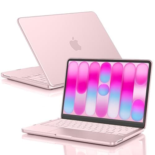 EooCoo for MacBook Neo Case 13 inch 2026 Model A3404, 100% Match Official Color, Anti-Fingerprint & Scratch & Crack, Sturdy Protective Hard Shell Cover Laptop Accessories, Blush Clear