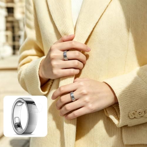 VANEST 5 Pack Ultra-Thin Clear Covers Compatible with Oura Ring Gen 5, Invisible Transparent Smart Ring Protectors Anti-Scratch Smart Rings Accessories Protective Film (Size 6) — view 4