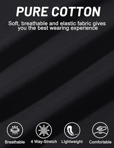 TACVASEN Tank Tops Men Sleeveless Muscle Shirts Cotton Breathable Workout Gilets Casual Beach Summer Tops Gym Bodybuilding Black — view 5