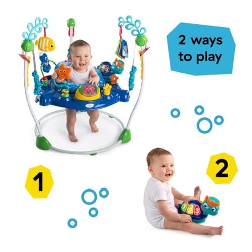 Baby Einstein Neptune's Ocean Discovery Activity Baby Jumper Activity Center, Ages 6 months +, Max weight 25 lbs., Unisex