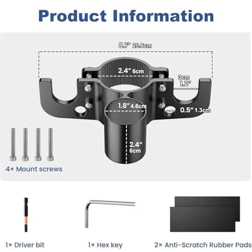 Metal Trailer Chain Holder with 7-Way Plug Mount, Towing Organizer for RV and Utility Trailers, Trailer Plug Holder