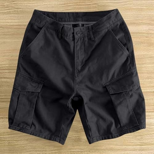 Cargo Shorts for Men 2026 Stretch Cotton Elastic Waist Work Short Summer Outdoor Relaxed Fit Golf Hiking Shorts with Pockets — view 5