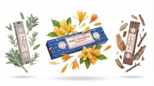 Satya Sai Baba Nag Champa Agarbatti, 250gms Hand Rolled Fine Quality Incense Sticks for Purification, Relaxation, Positivity, Yoga, Meditation (NC250 Pack of 3 -Mystic) — view 2