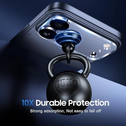 UniqueMe Compatible for 3 Pack iPhone 17 Pro Max Camera Lens Protector - [Drop Protection] Anti Scratch Full-Coverage Camera Cover Screen — view 2