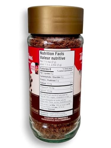 Tim Hortons Medium Roast Instant Coffee, 100% Colombian, 100g Jar