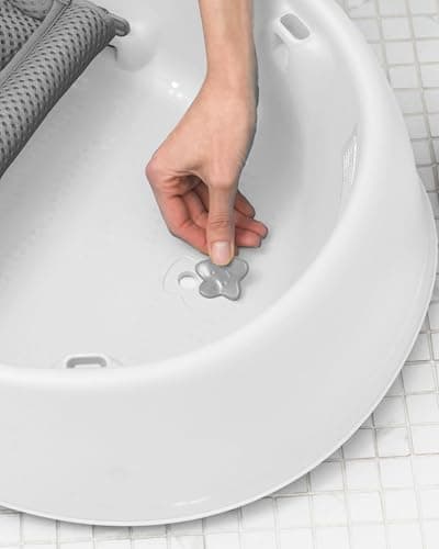 Skip Hop Infant Bath Tub 3-Stage Grow With Baby Smart Sling MOBY Bathtub White Age 0+ — view 5