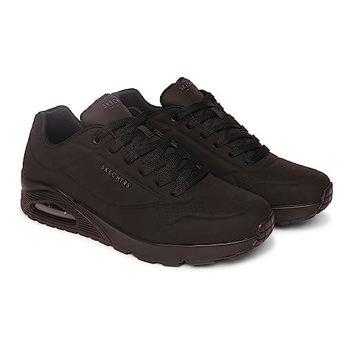 Skechers Men's Uno-Stand on Air Oxford, Black/Black, 7 — view 2