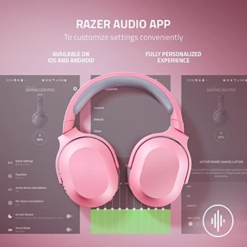 Razer Barracuda X Wireless Gaming & Mobile Headset (PC, PlayStation, Switch 2, Android, iOS): 2.4GHz Wireless + Bluetooth - Lightweight - 40mm Drivers - Detachable Mic - 50 Hr Battery - Quartz Pink — view 5